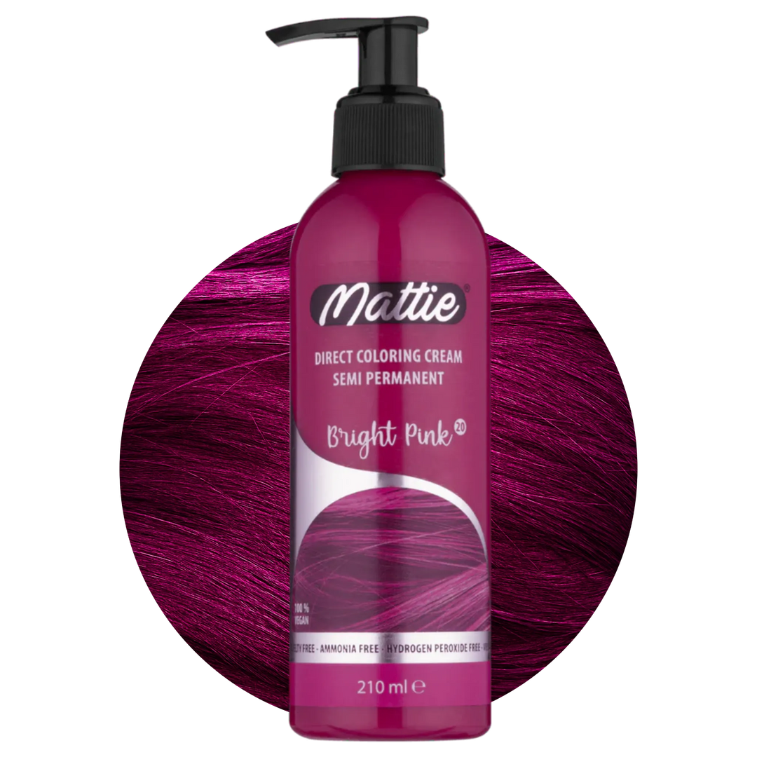 Mattie Bright Pink - Direkte Vegane Farbcreme Semi-Permanent 210ml