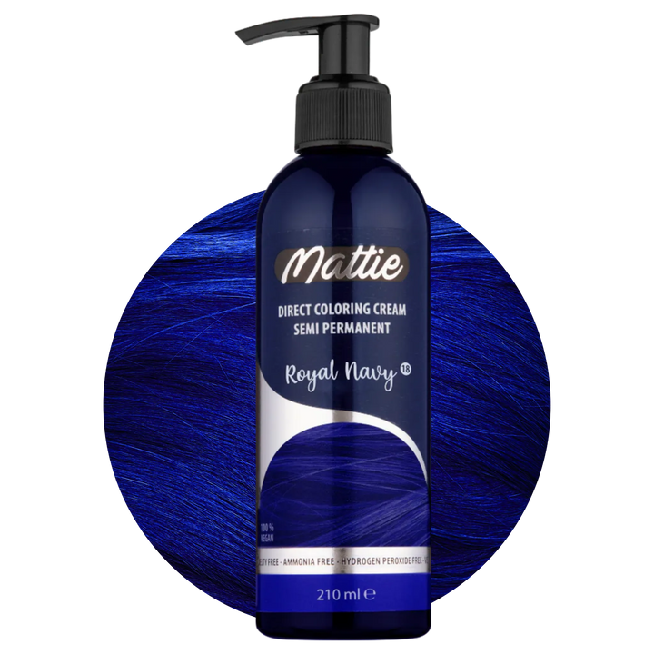 Mattie Royal Navy - Direkte Vegane Farbcreme Semi-Permanent 210ml