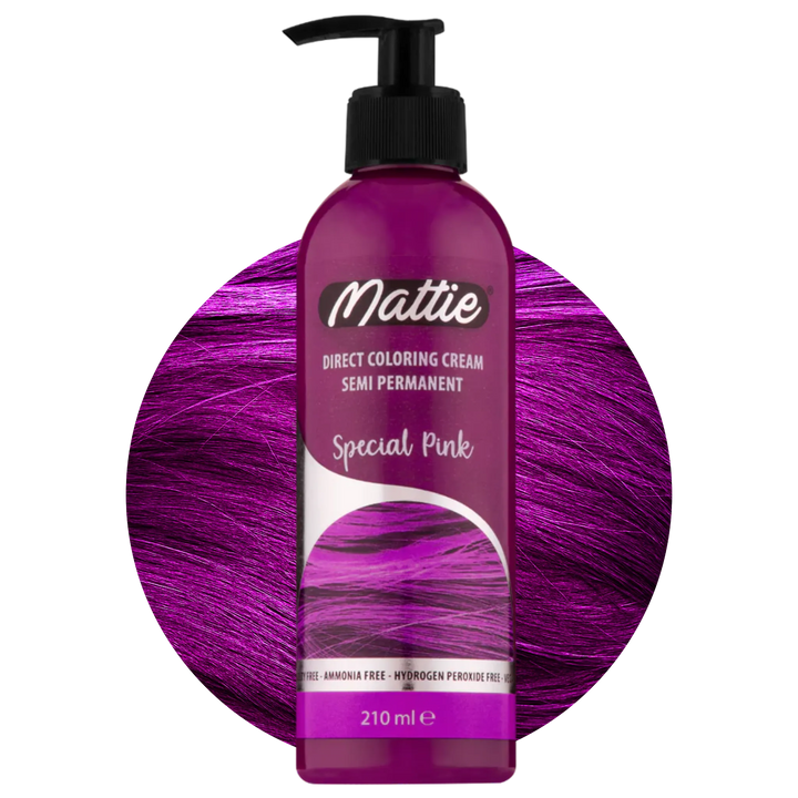 Mattie Special Pink - Direct Vegan Coloring Cream Semi-Permanent 210ml