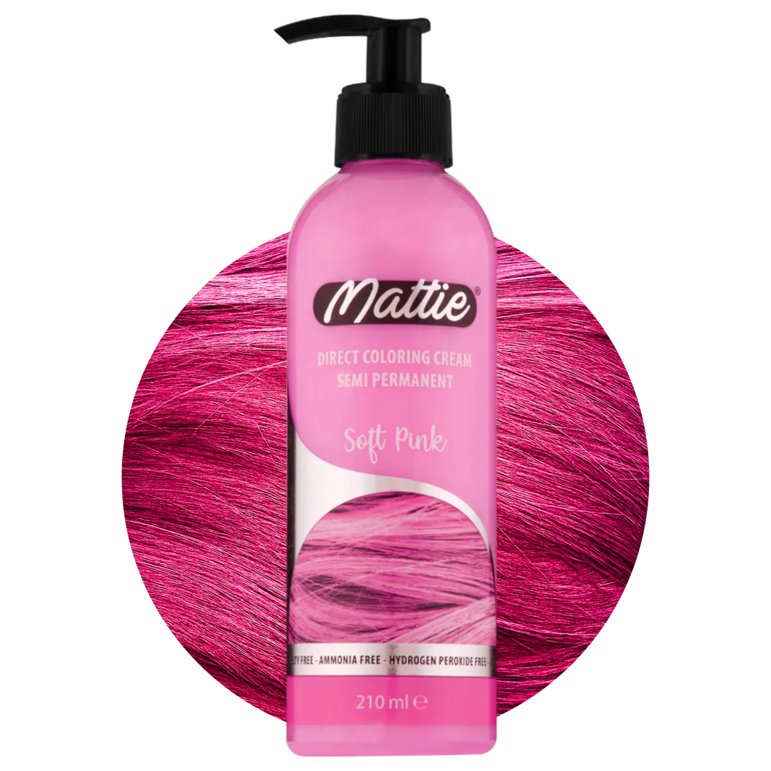 Mattie Soft Pink -  Direct Vegan Coloring Cream Semi-Permanent 210ml