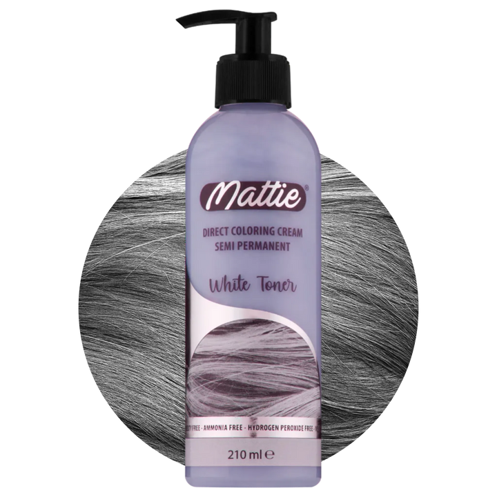 Mattie White Toner - Direkte Vegane Farbcreme Semi-Permanent 210ml