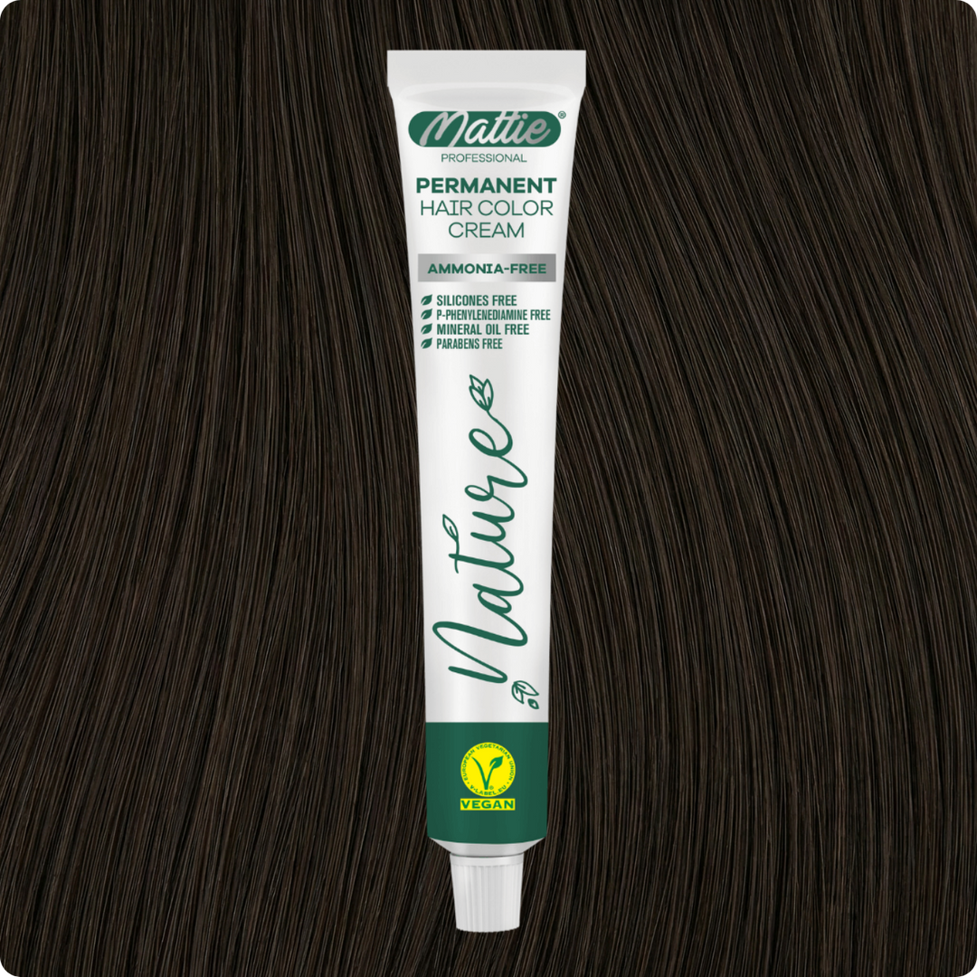 Mattie Professional Nature (4.77) Mocha - Vegane Permanente Haarfarbencreme 60ml