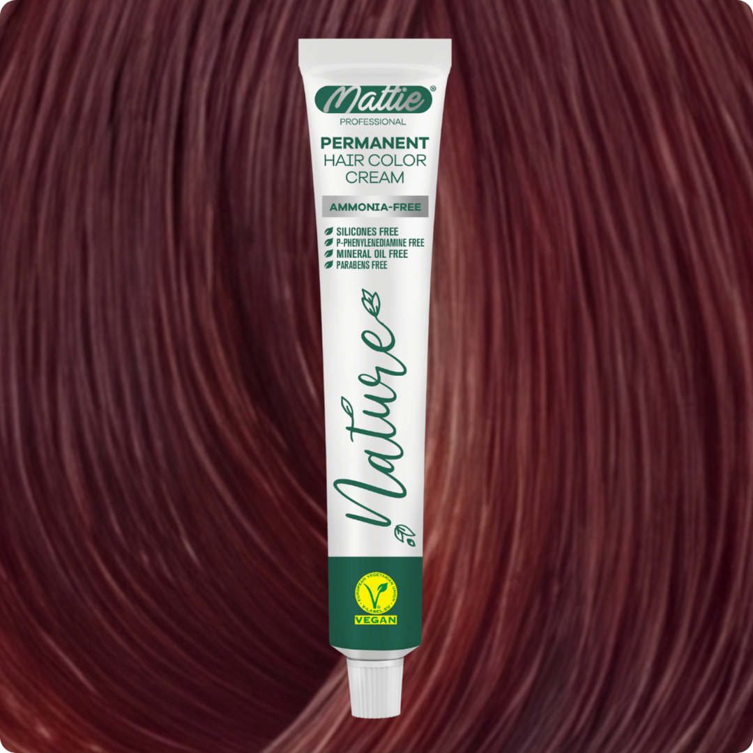 Mattie Professional Nature (7.43) Copper Golden - Vegan Permanent Hair Color Cream 60ml