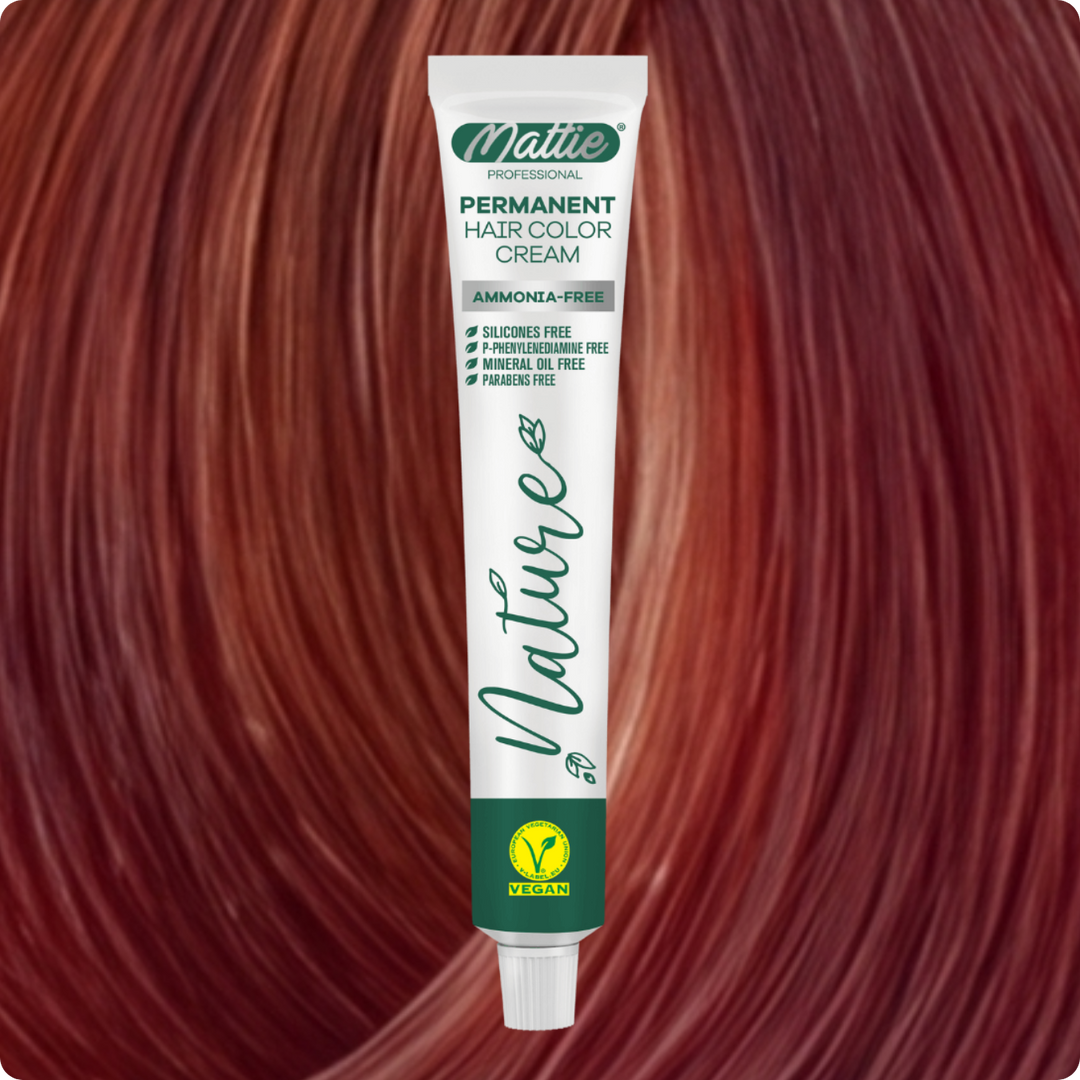 Mattie Professional Nature (7.44) Intens Kupfer - Vegan Permanente Haarfarbencreme 60ml