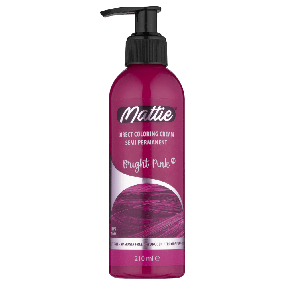 Mattie Bright Pink - Direkte Vegane Farbcreme Semi-Permanent 210ml