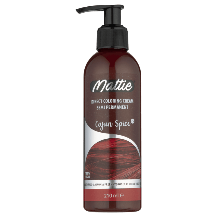 Mattie Cajun Spice - Vegan Semi-permanente Direktziehende Coloration Haarfarbencreme 210 ml