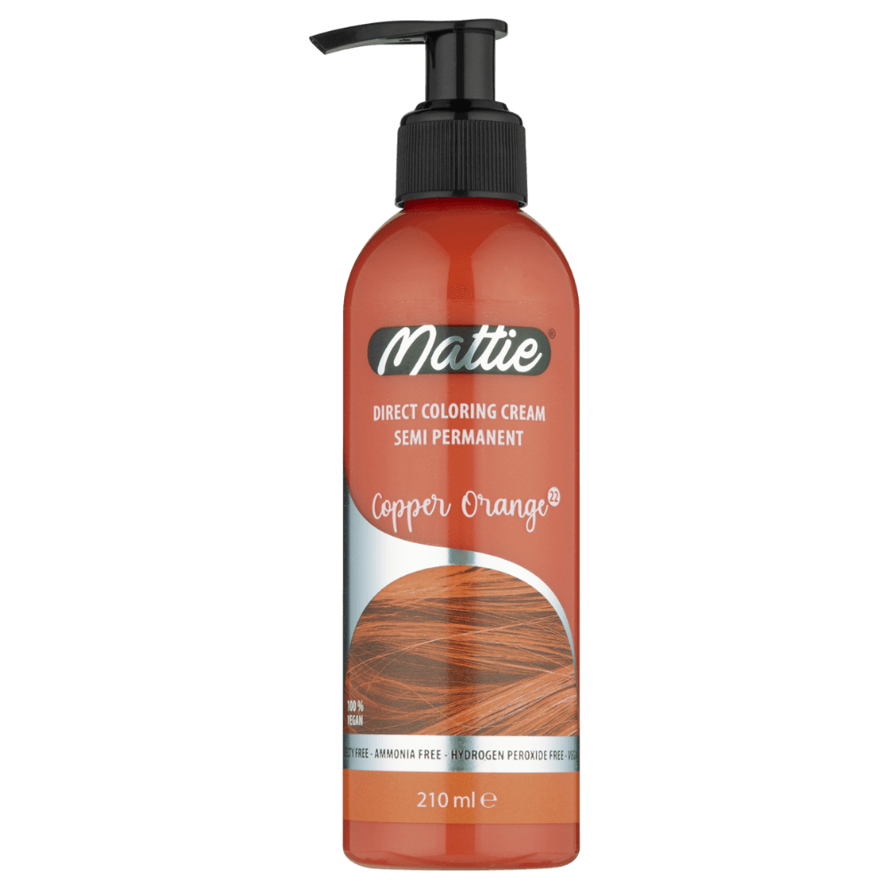 Mattie Copper Orange - Vegan Semi-permanente Direktziehende Coloration Haarfarbencreme 210 ml