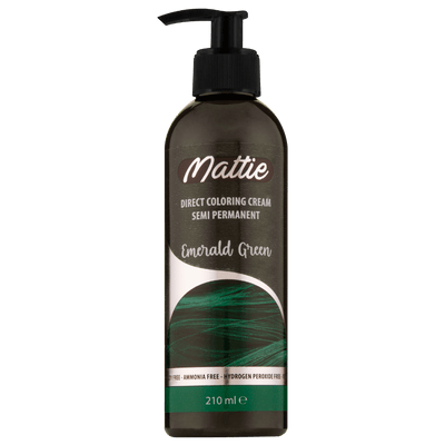 Mattie Emerald Green - Direct Vegan Coloring Cream Semi-Permanent 210ml