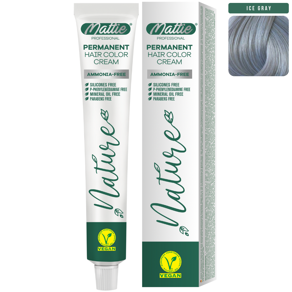 Mattie Professional Nature (Ice Gray) - Vegane Permanente Farbcreme 60ml