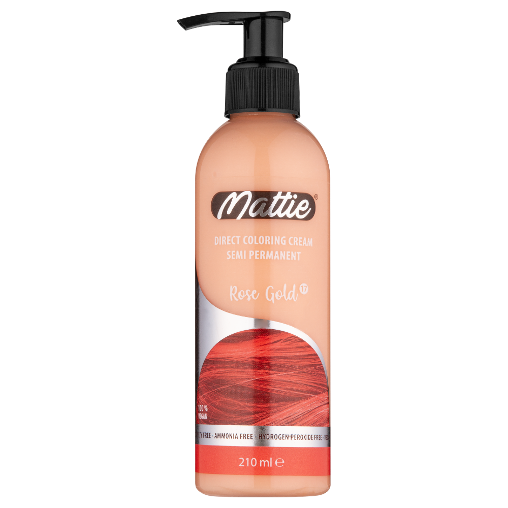 Mattie Rose Gold - Vegan Semi-permanente Direktziehende Coloration Haarfarbencreme 210 ml