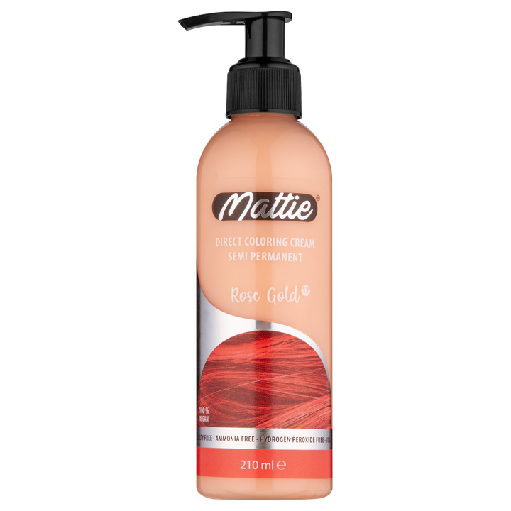 Mattie Rose Gold - Vegan Semi-permanente Direktziehende Coloration Haarfarbencreme 210 ml