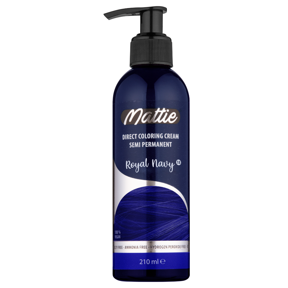 Mattie Royal Navy - Direkte Vegane Farbcreme Semi-Permanent 210ml