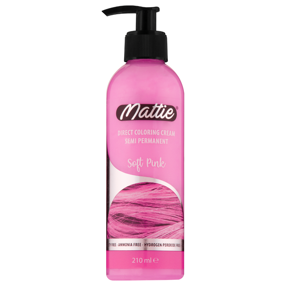 Mattie Soft Pink -  Direct Vegan Coloring Cream Semi-Permanent 210ml