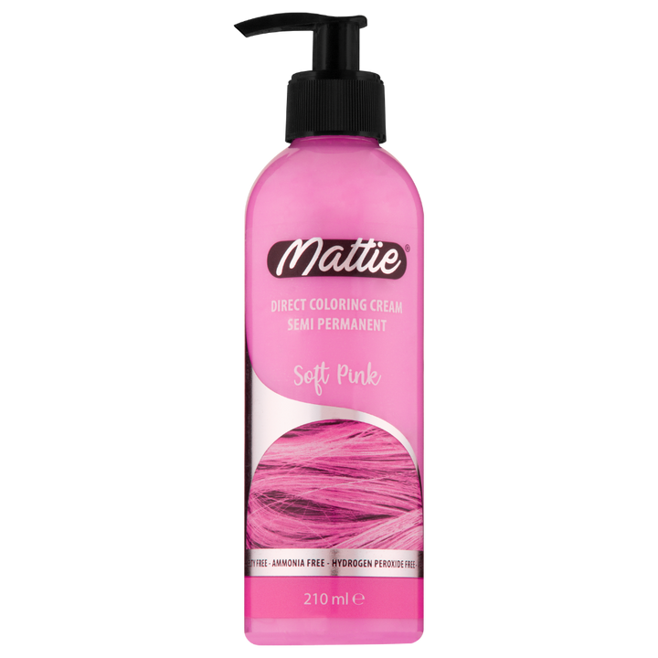 Mattie Soft Pink -  Direct Vegan Coloring Cream Semi-Permanent 210ml
