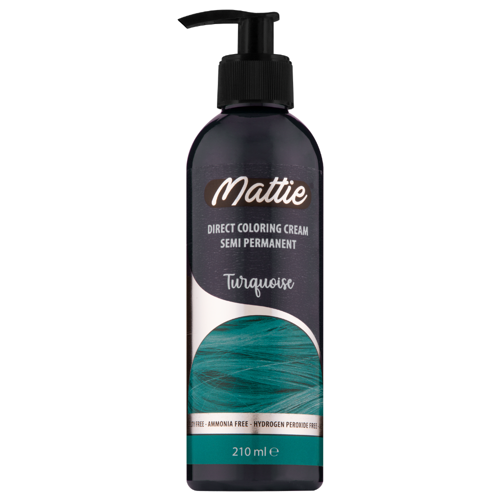 Mattie Turquoise - Direct Vegan Coloring Cream Semi-Permanent 210ml