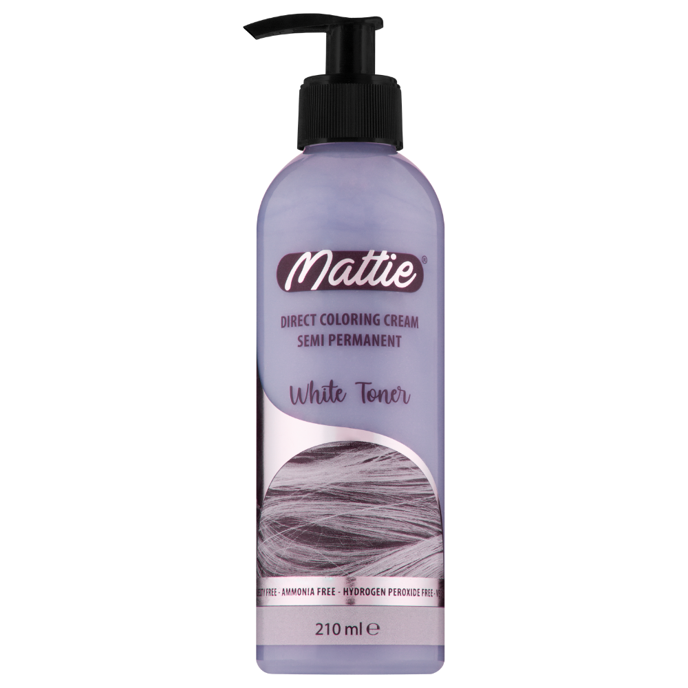 Mattie White Toner - Direkte Vegane Farbcreme Semi-Permanent 210ml
