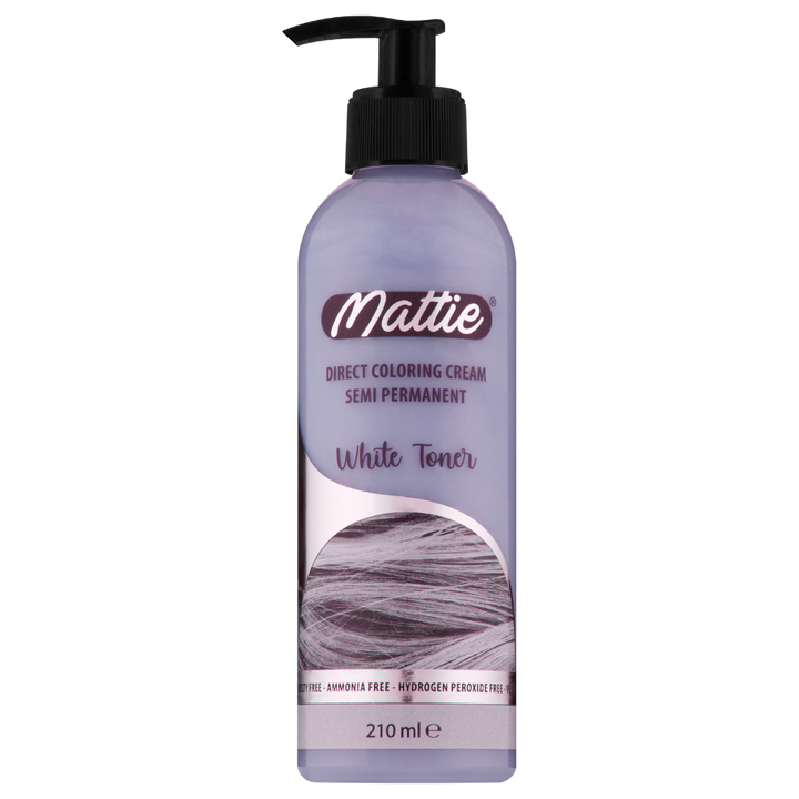 Mattie White Toner - Direkte Vegane Farbcreme Semi-Permanent 210ml